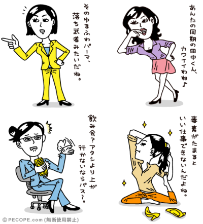 先輩女子度診断のイラスト